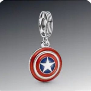 The Avengers Captain America Shield Dangle Charm, charm for pandora braclet.